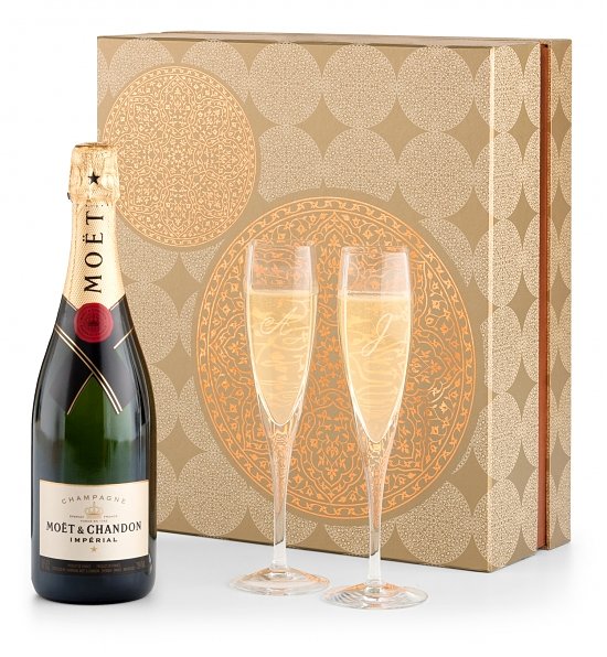 Champagne and Flutes Gift Box - Moet et Chandon